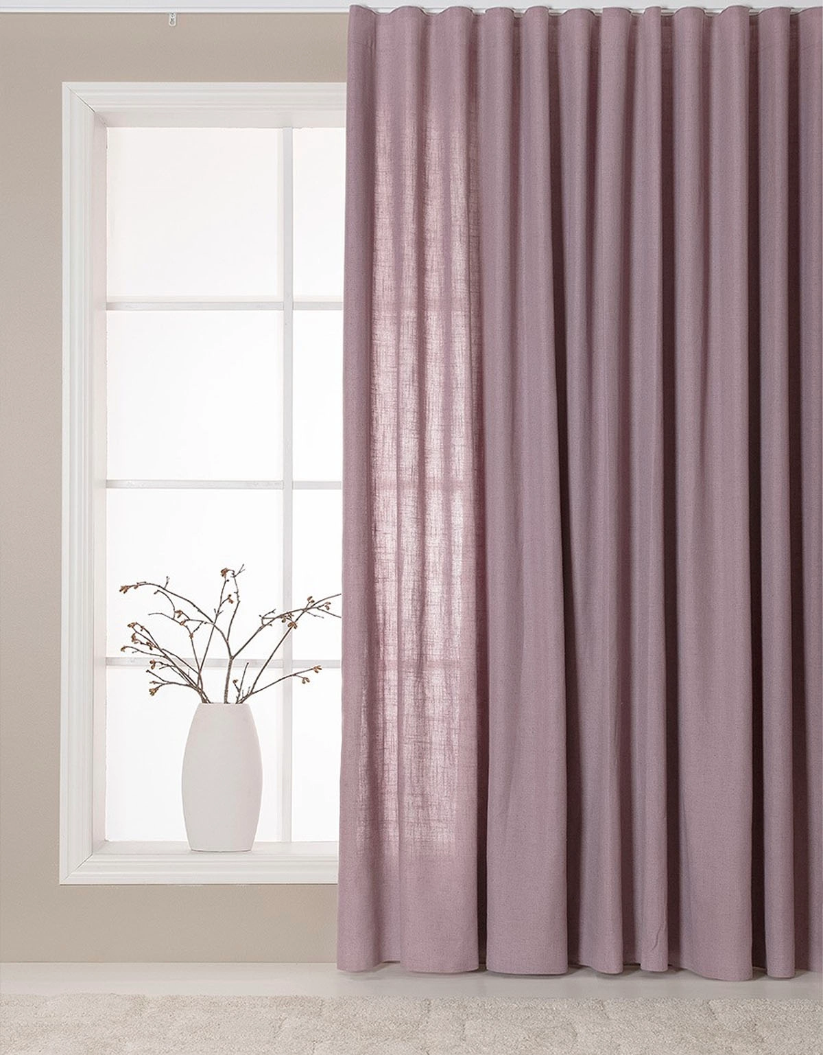 Dovlila gardin i linneblandning i extra höjd och bredd