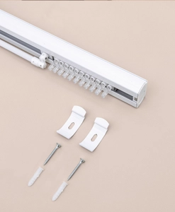 Lamellgardinsskena Monoflex, vit