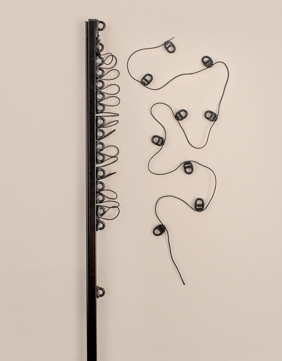 U-skena med glid på lina