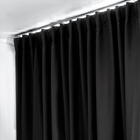 Hotel curtain blackout black made-to-measure Hasta