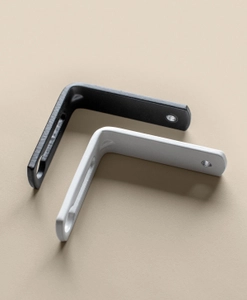 Svart och vit vinkel till fäste