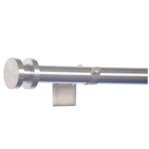 Infront curtain rod, stainless steel, 26/28 mm