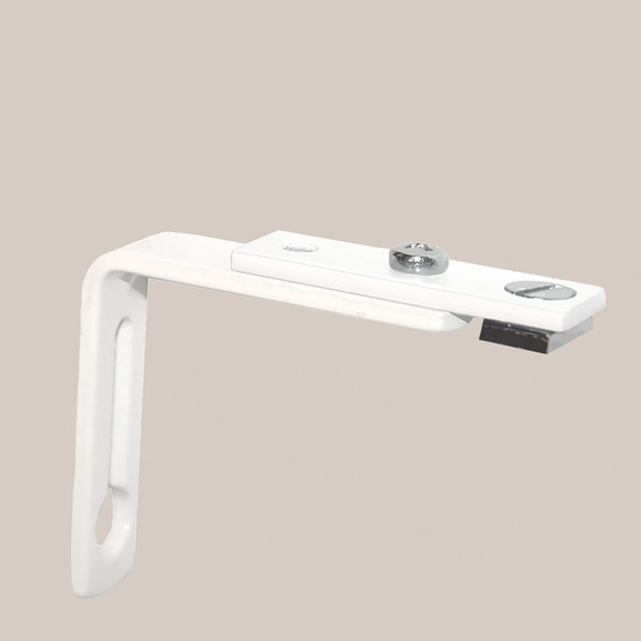 White wall bracket for Cabin rail.