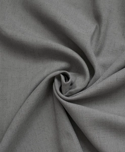 Närbild på gardinväv Lina, mörkgrå