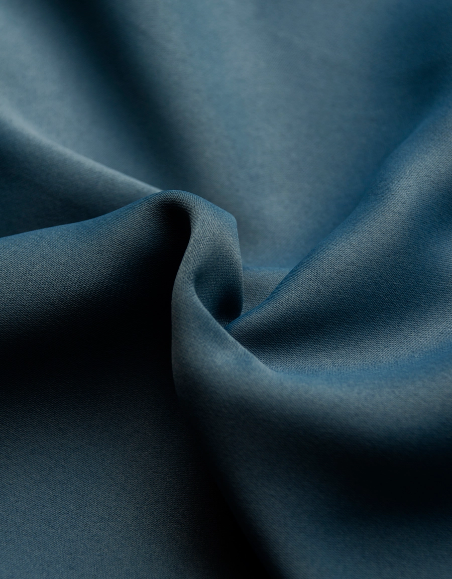 Närbild Dokie blå väv