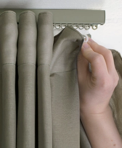 Convex grön gardinskena