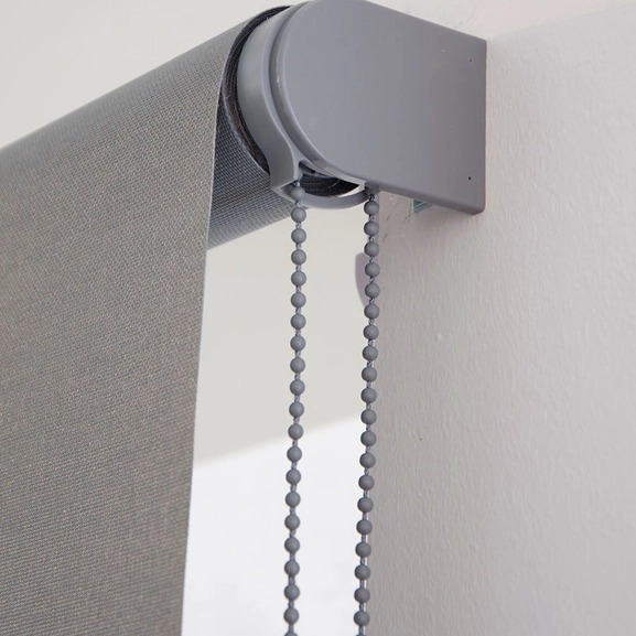 Screen roller blind dark gray ball chain