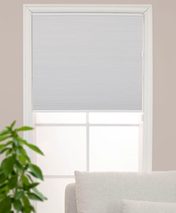 Frihängande Plisségardin, Mörkläggande Honeycomb väv, vit