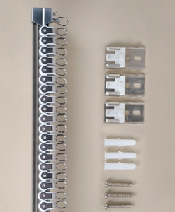 Gardinskena Bendable, vit eller ljusguld, 200 cm & 250 cm