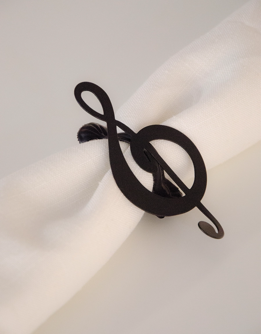 Decorative clamp and napkin ring, G-klav