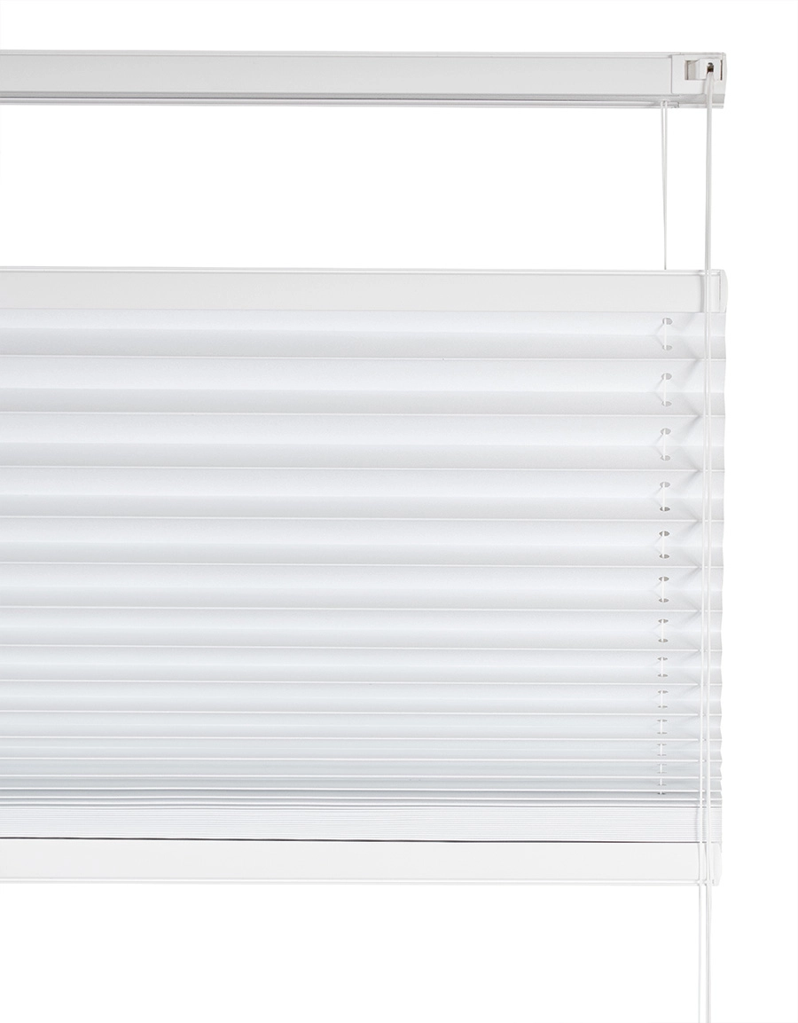 Närbild på plisségardin