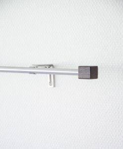 Kvadrat gardinstång kaffe Hasta