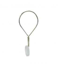 Twisted ring,Circle,stål/frostad akryl