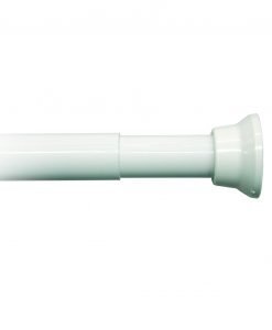 Duschstång Vit lackad aluminium, reglerbar Ø20 mm