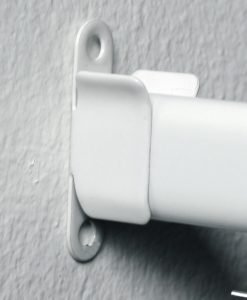 Sidofäste C-skena metall inkl.skruv