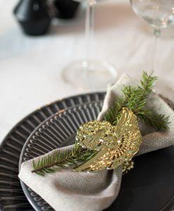 Servettring och dekorklämma, ängel
