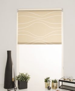 Rullgardin beige, måttillverkad, Hasta
