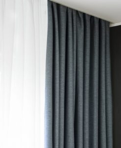 Hotellgardin blå måttillverkad mörkläggande Hasta