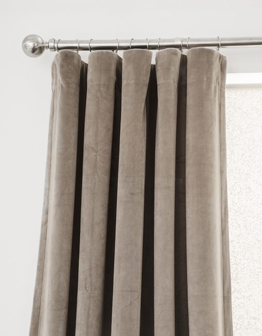 gardin sammet sammetsgardin ljuva, beige