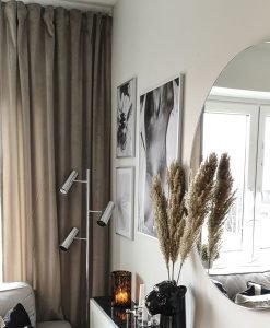 Sammetsgardin Ljuva, beige