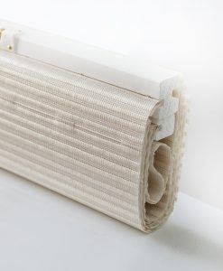 Hissgardin/roll-up, Alabaster, två i en, vit