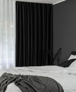 Hotellgardin mörkläggande svart, måttillverkad Hasta