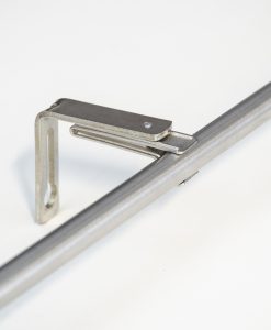 Väggfäste Clips, silver, flera storlekar