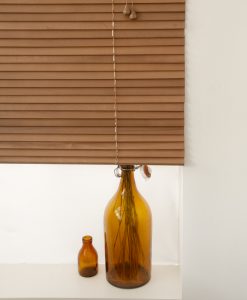 Träpersienn, lamellbredd 27 mm, körsbär, 130 cm höjd