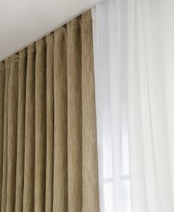 Måttillverkad hotellgardin Yeda, skuggningsgardin, guld