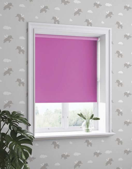 Hasta Tension, skruvfri rullgardin, mörkläggande, rosa