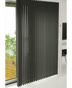 Lamellgardin Opti Pro, väv avskärmande Opal, måttillverkad, svart