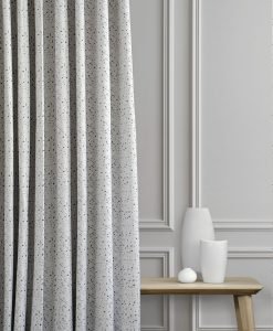 Måttillverkad gardin mörkläggande, Composite, vit/svart