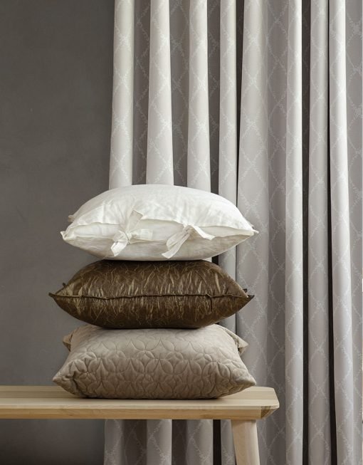 Måttillverkad gardin mörkläggande, Elisa, beige/vit