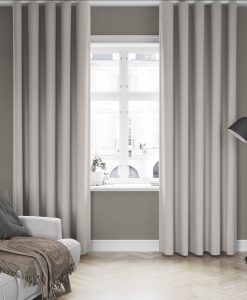 Flamskyddad gardin Hawick, beige, måttillverkad