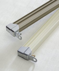 Gardinskena Bendable, vit eller ljusguld, 200 cm & 250 cm