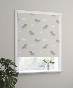 Elephant mörkläggande barnrullgardin, beige