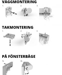 Fusion mörkläggande rullgardin, vit