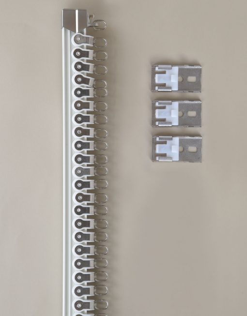 Gardinskena Bendable, vit, måttillverkad