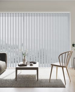Lamellgardin Opti Pro, avskärmande Opal, måttillverkad, ljusgrå