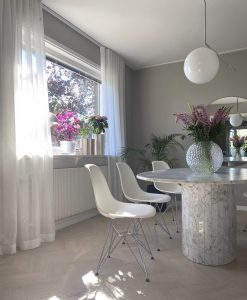 Gardin Skimra, transparent vitt tyg