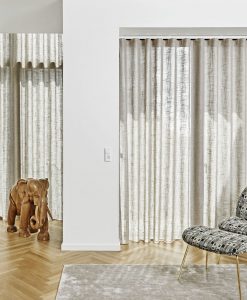 Gardinskena Superellipse med LED-belysning, takmontering, måttillverkad