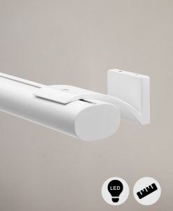 Gardinskena Superellipse med LED-belysning