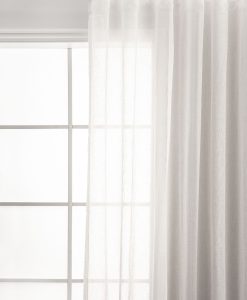 Malva vit närbild gardin