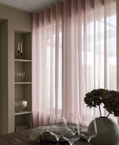 Måttillverkad gardin Viska, rosa