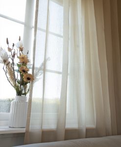 transparent gardin viska beige