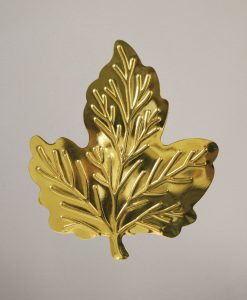 Servettring med figur, löv, 10 st
