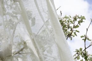 Gardin Malva återvunnen polyester vit