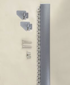 Convex gardinskena takmonterad, silver