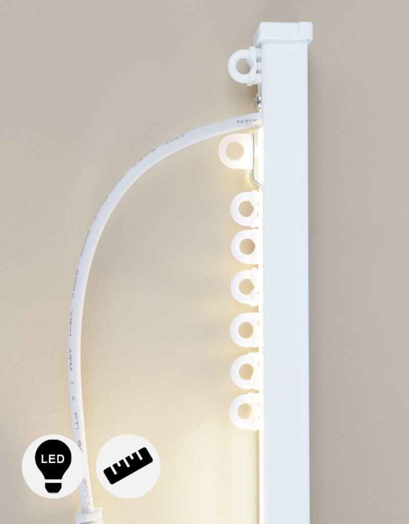 Ambiance skena, vit, takmonterad med led belysning