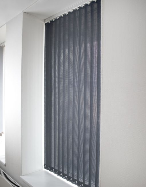Lamellgardin svart Monoflex